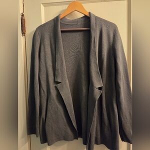 Eileen Fisher Women's Green Silk Blend Sweater Blazer Sz. Medium